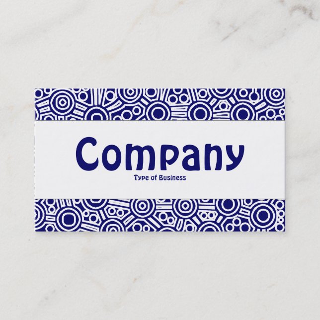 Tarjeta De Visita Banda central - Circuitos alienígenas II - Azul os (Anverso)