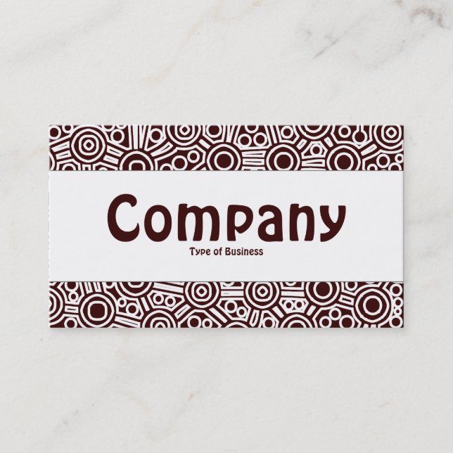 Tarjeta De Visita Banda central - Circuitos alienígenas II - Marrón  (Anverso)