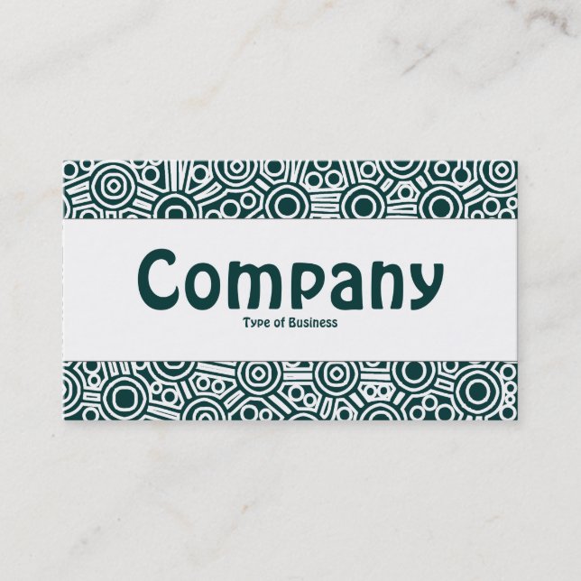 Tarjeta De Visita Banda central - Circuitos alienígenas II - Verde V (Anverso)