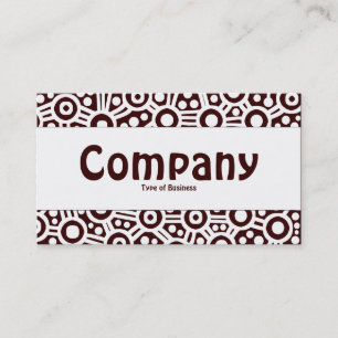 Tarjeta De Visita Banda central - Circuitos alienígenas - Marrón osc