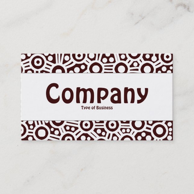 Tarjeta De Visita Banda central - Circuitos alienígenas - Marrón osc (Anverso)