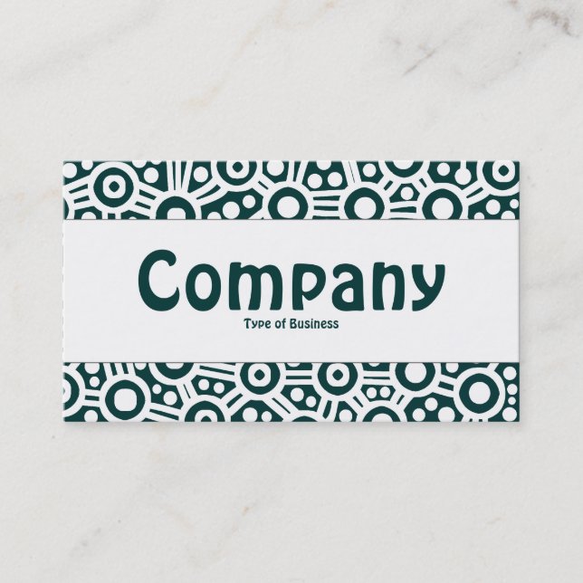 Tarjeta De Visita Banda central - Circuitos alienígenas - Verde Verd (Anverso)