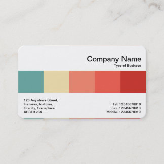 Tarjeta De Visita Banda central - Colores