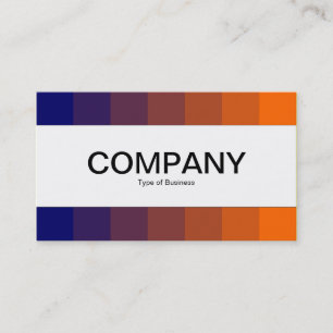 Tarjeta De Visita Banda central - Colores, azul oscuro a Naranja