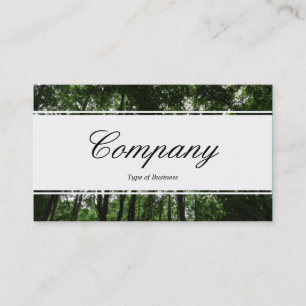 Tarjeta De Visita Banda central (de borde) - Script - Woodland Canop