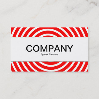 Tarjeta De Visita Banda central - Espiral - Rojo y Blanco