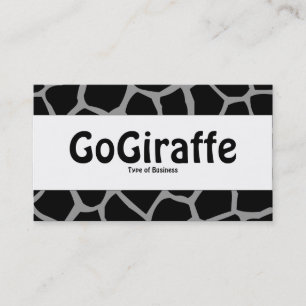 Tarjeta De Visita Banda central - GoGiraffe - Gris 999999