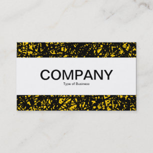 Tarjeta De Visita Banda central - Líneas abstractas - Ámbar