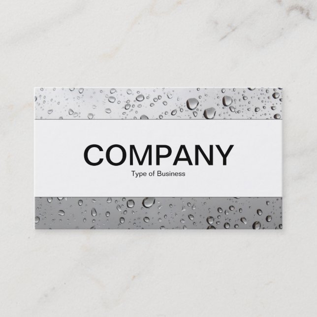 Tarjeta De Visita Banda central - Lluvia en mi ventana 02 (Anverso)