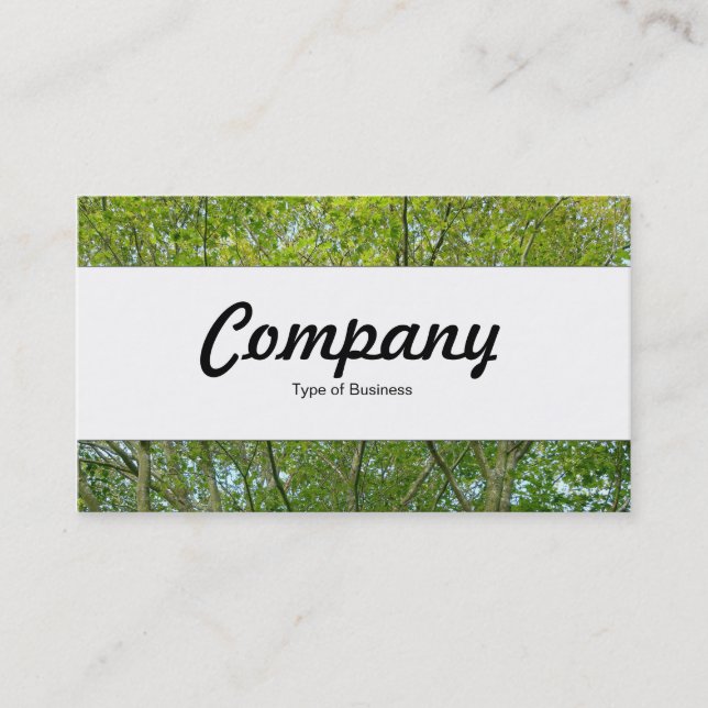 Tarjeta De Visita Banda central - Maple japonés (Anverso)