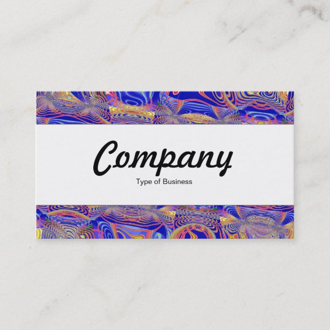 Tarjeta De Visita Banda central - Resumen fractal 061012a (Anverso)