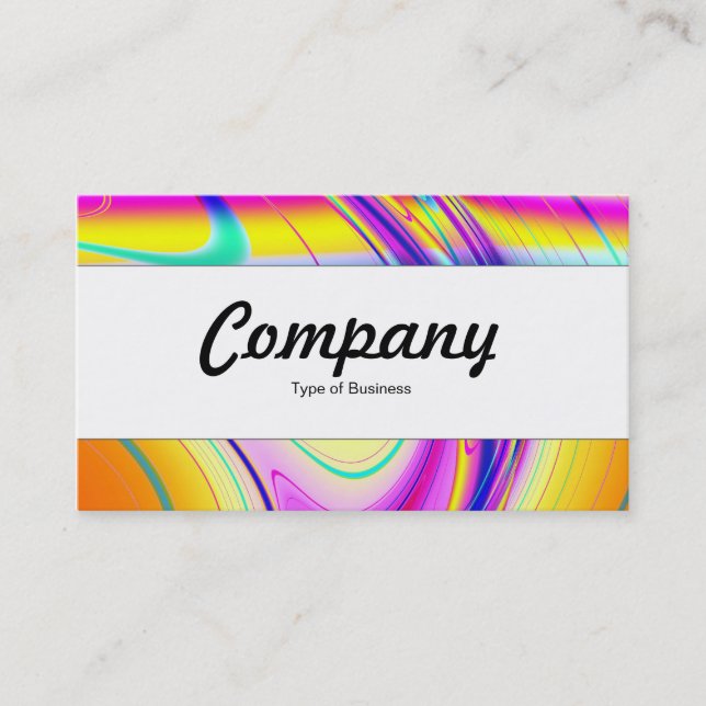 Tarjeta De Visita Banda central - Resumen fractal 061012f (Anverso)