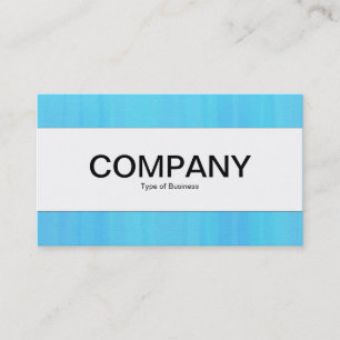 Tarjeta De Visita Banda central - Textura azul pintada