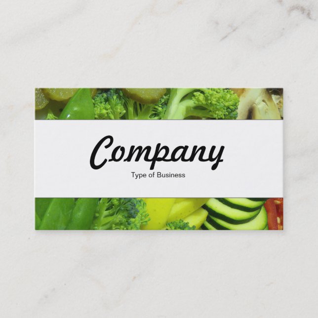 Tarjeta De Visita Banda central - Verduras de ramificación 01 (Anverso)