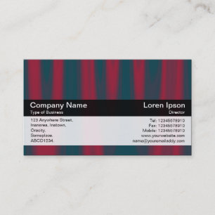 Tarjeta De Visita Banda de color - Negro - Drapery rojo