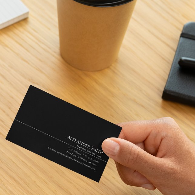 Tarjeta De Visita Banda de estampado clásico negro y blanco (Subido por el creador)