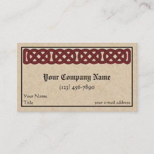 Tarjeta De Visita Banda de Knotwork del Celtic