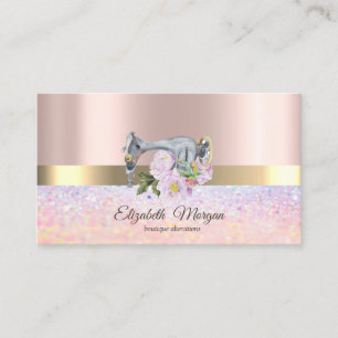 Tarjeta De Visita Banda de oro Bokei profesional, máquina de coser