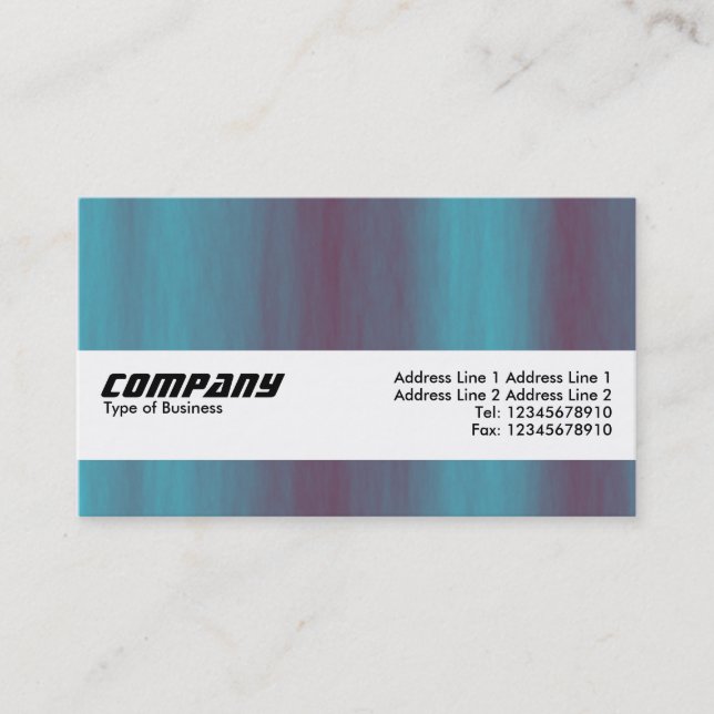 Tarjeta De Visita Banda de textura - Corriente de chorro (Anverso)