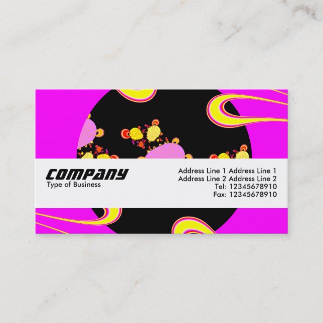 Tarjeta De Visita Banda de textura - Estrella de la radio (Anverso)