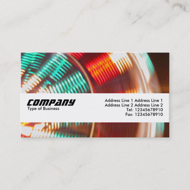 Tarjeta De Visita Banda de textura - Gran Rueda (Anverso)