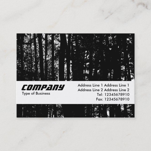 Tarjeta De Visita Banda de textura - HC Dark Woods (Anverso)