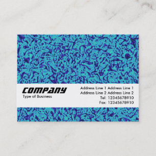 Tarjeta De Visita Banda de textura - Impresionismo azul