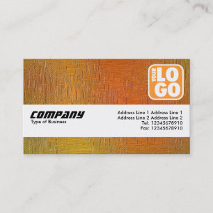 Tarjeta De Visita Banda de textura (logotipo) - Pared de paja