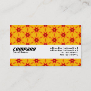 Tarjeta De Visita Banda de textura - Patrón Terrazzo Naranja 05
