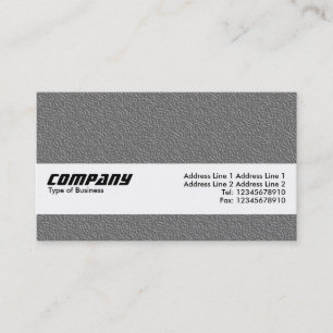 Tarjeta De Visita Banda de textura - Textura Grabado en relieve gris