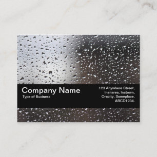 Tarjeta De Visita Banda de textura V2 - Lluvia en una ventana