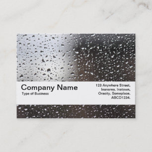 Tarjeta De Visita Banda de textura V2 - Lluvia en una ventana