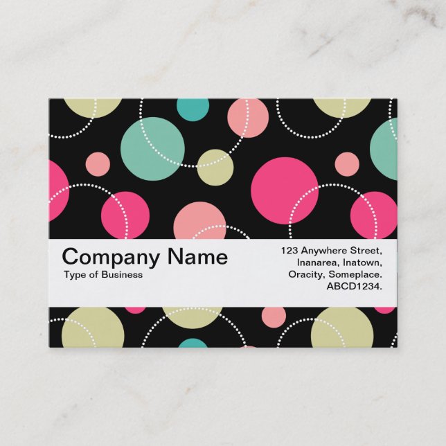 Tarjeta De Visita Banda de textura V2 - Lugares y círculos 150816 (Anverso)