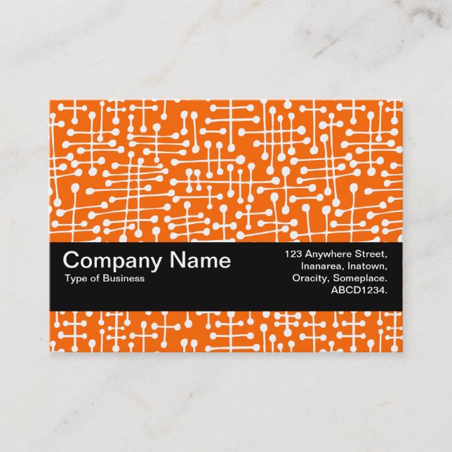 Tarjeta De Visita Banda de textura V2 - Puntos conectados II (Anverso)