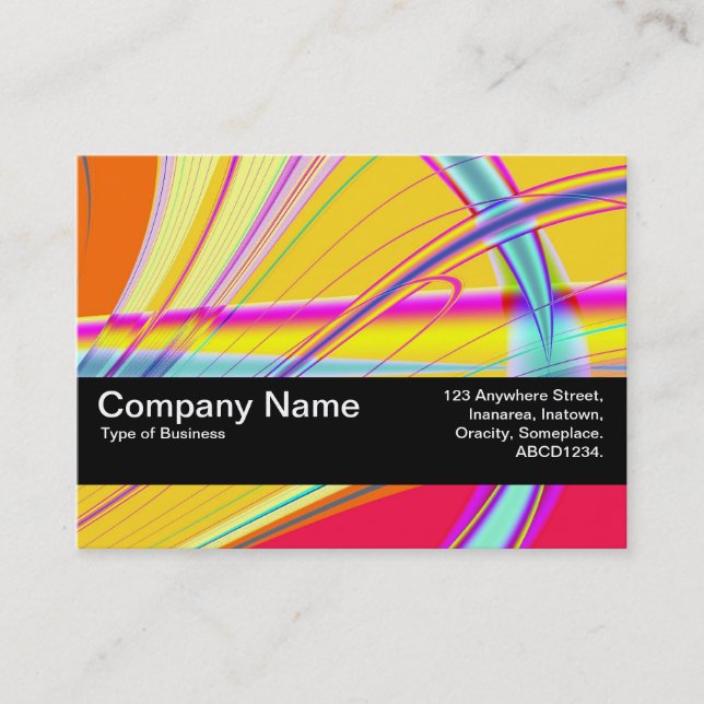 Tarjeta De Visita Banda de textura V2 - Resumen fractal 061012e (Anverso)