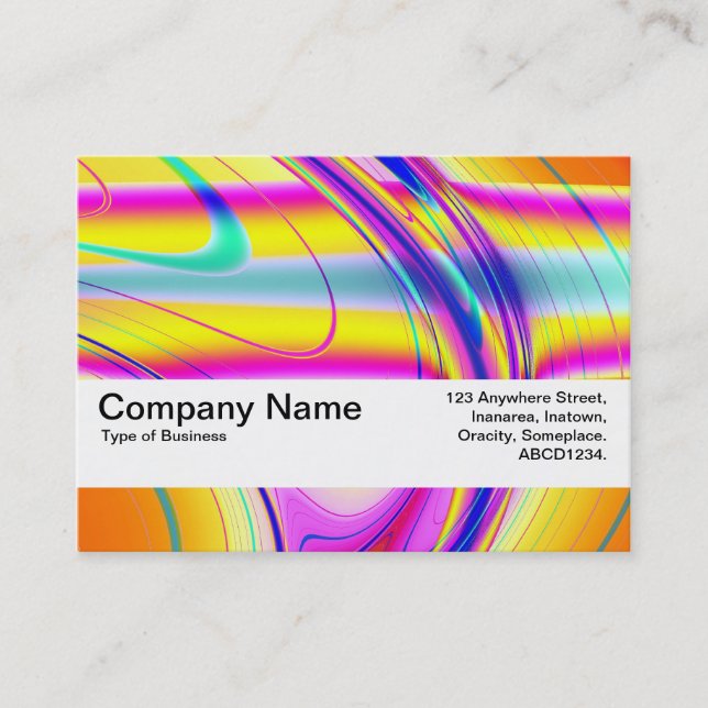 Tarjeta De Visita Banda de textura V2 - Resumen fractal 061012f (Anverso)