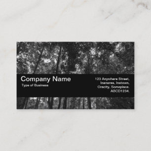 Tarjeta De Visita Banda de textura V2 - Tapa de madera 02 BW