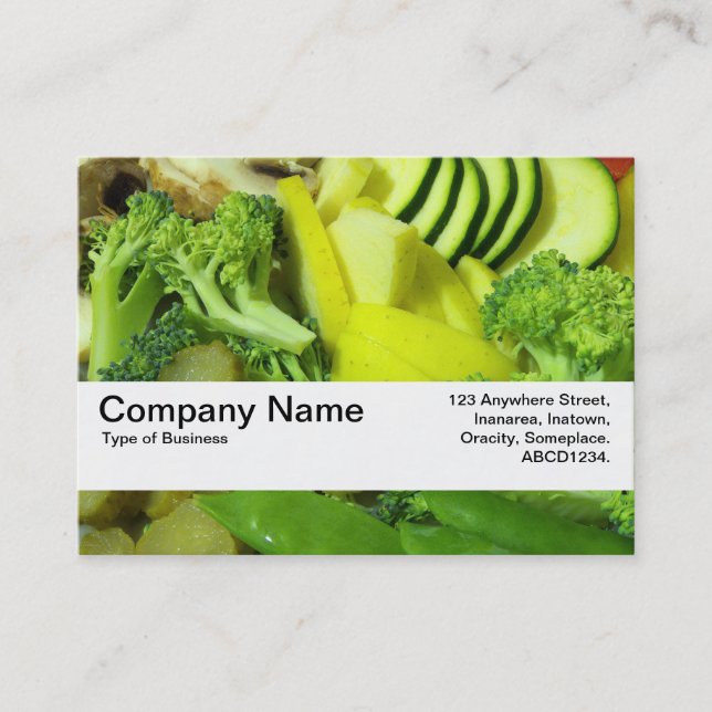 Tarjeta De Visita Banda de textura V2 - Verduras de fresa 01 (Anverso)