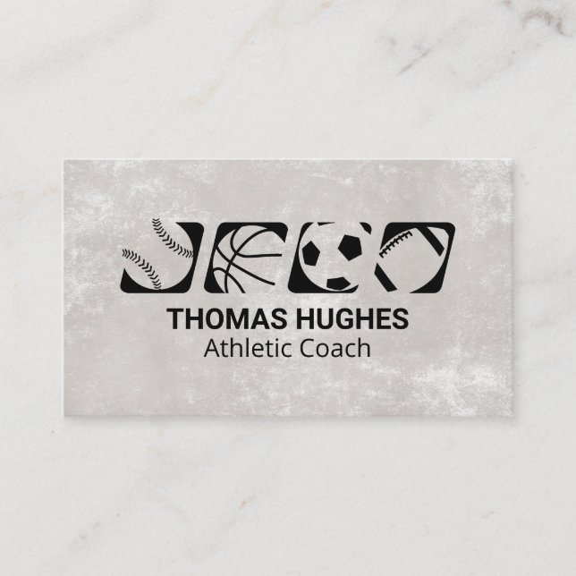 Tarjeta De Visita Banda deportiva | Atletismo (Anverso)