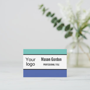 Tarjeta De Visita Banda elegante, minimalista