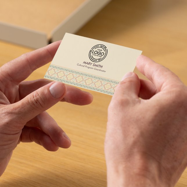 Tarjeta De Visita Banda geométrica mínima tribal moderna (Minimal Geometric Stripe Modern Tribal Business Card)