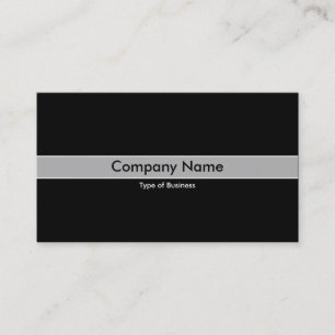 Tarjeta De Visita Banda gris - Negro