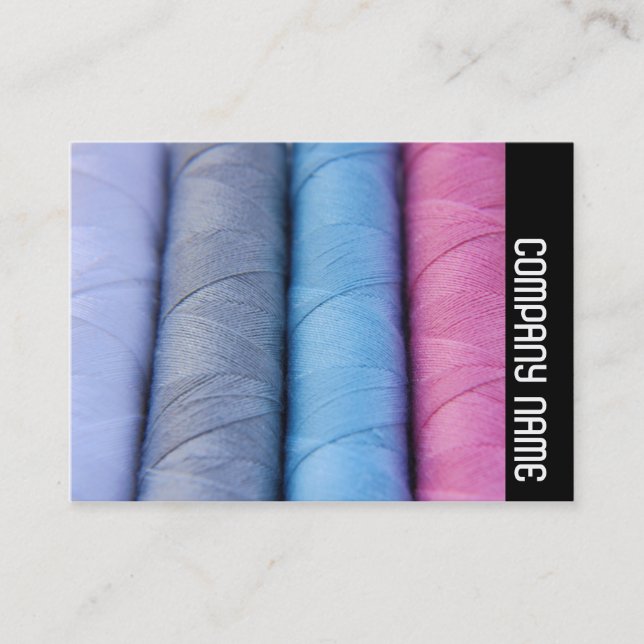 Tarjeta De Visita Banda lateral - Anillos de algodón (Anverso)