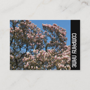 Tarjeta De Visita Banda lateral - Árbol de magnolia en flor