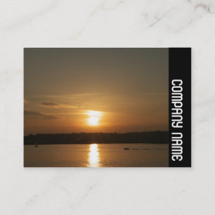 Tarjeta De Visita Banda lateral - Atardecer sobre la Bahía de Cardif