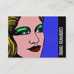 Tarjeta De Visita Banda lateral - Chica pop