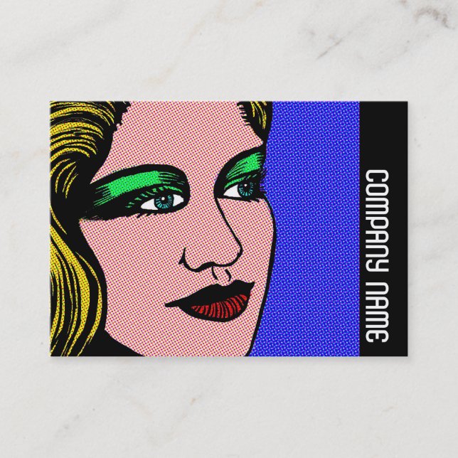Tarjeta De Visita Banda lateral - Chica pop (Anverso)