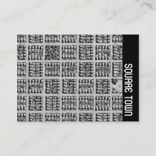 Tarjeta De Visita Banda lateral - Ciudad cuadrada