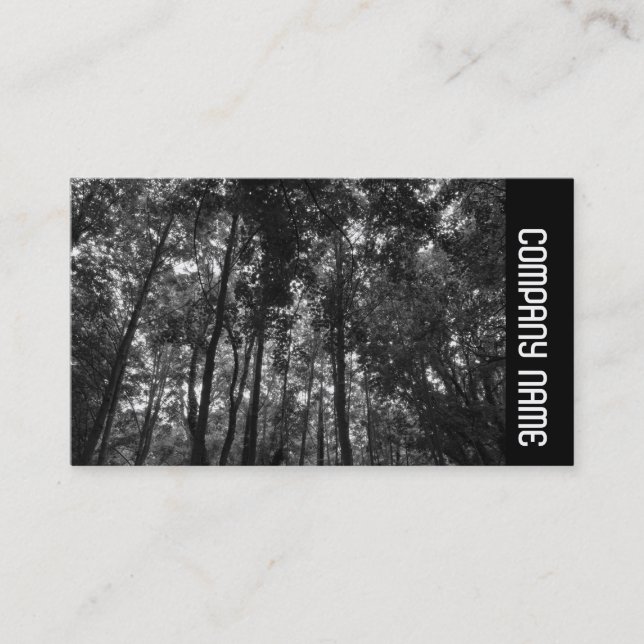 Tarjeta De Visita Banda lateral - Cubierta Woodland 02 BW (Anverso)