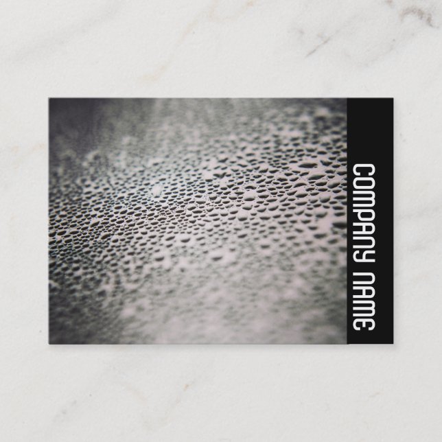 Tarjeta De Visita Banda lateral - Droplets de agua en vidrio 02 (Anverso)